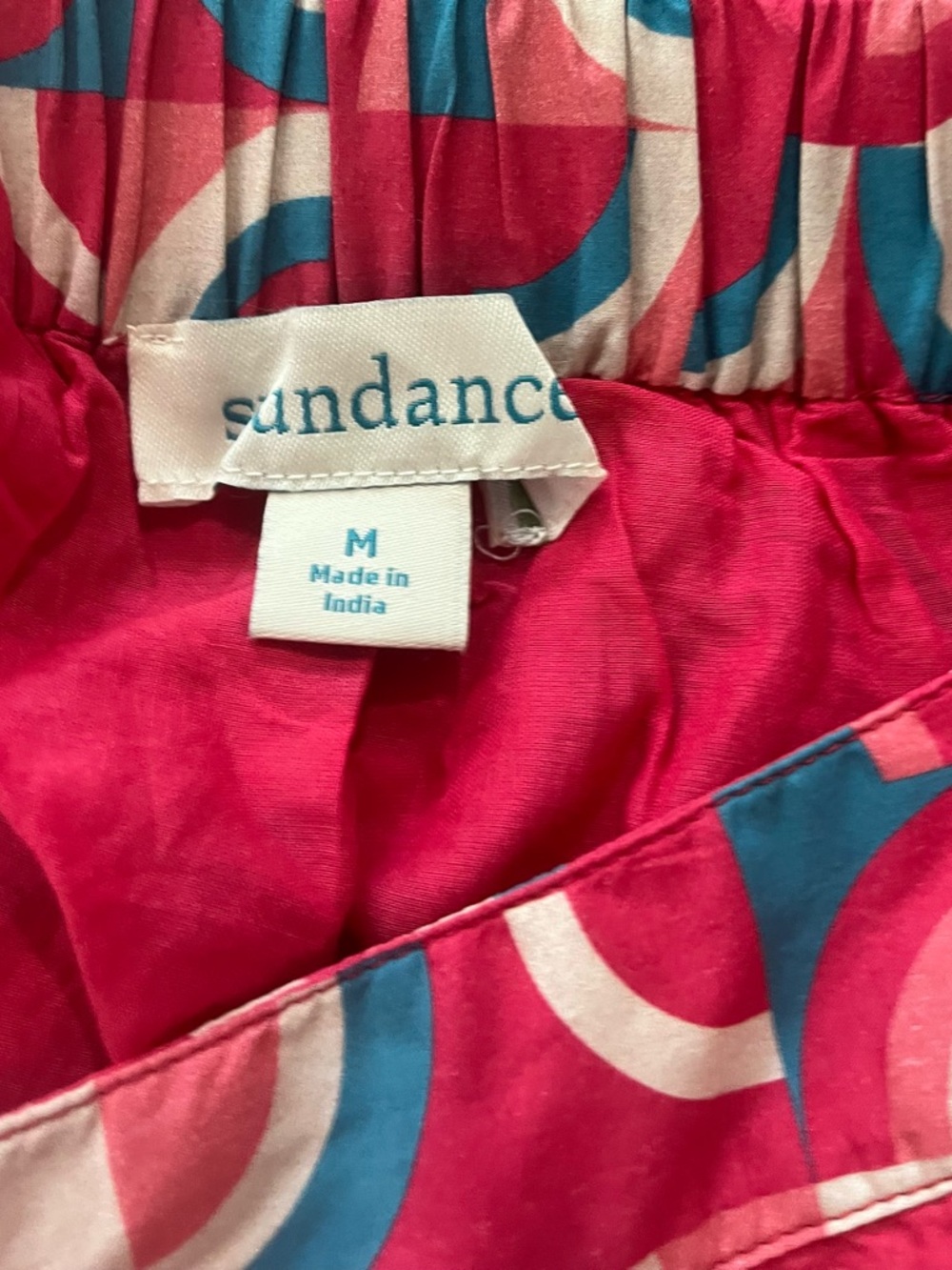 Sundance Pink Geo Tiered Maxi Skirt - Picture 2 of 5